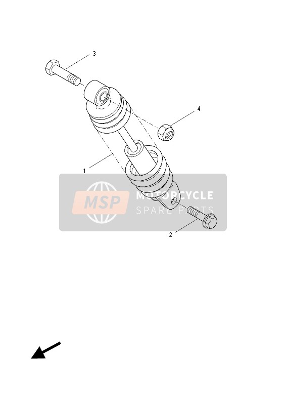 Yamaha YN50F 2015 Rear Suspension for a 2015 Yamaha YN50F